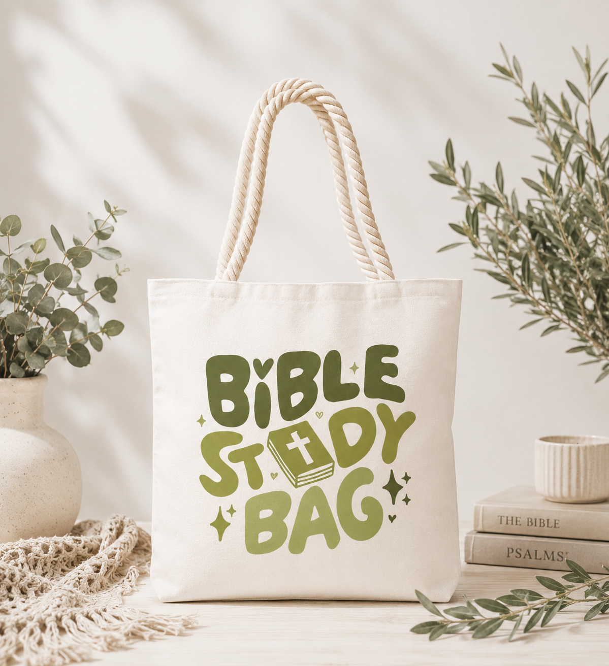 Bible Study Tote Bag
