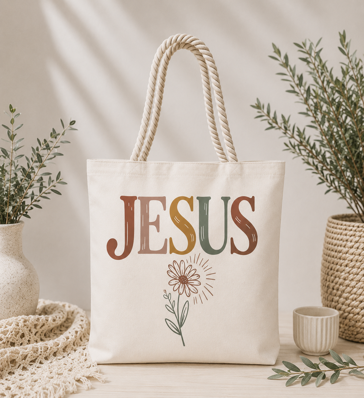 Jesus Tote Bag