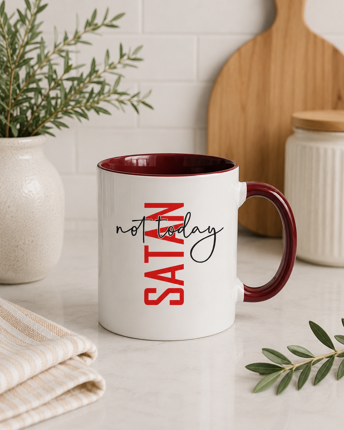 Not Today Satan Mug
