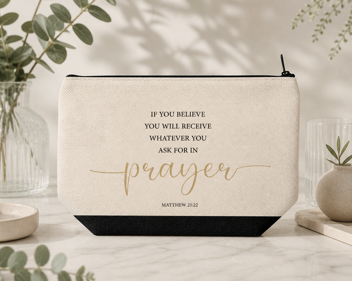 Prayer Pencil Case / Makeup Bag