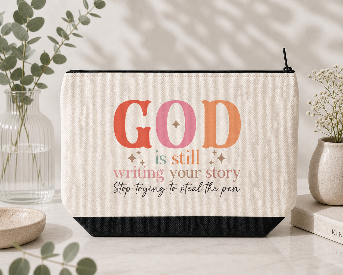God Is Still Writing Your Story Pencil Case / Makeup Bag