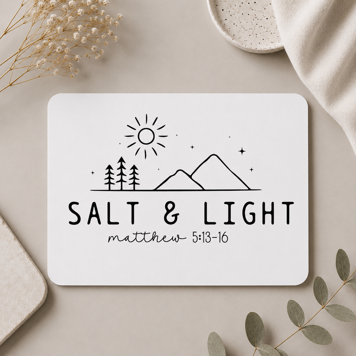 Salt And Light Mousepad