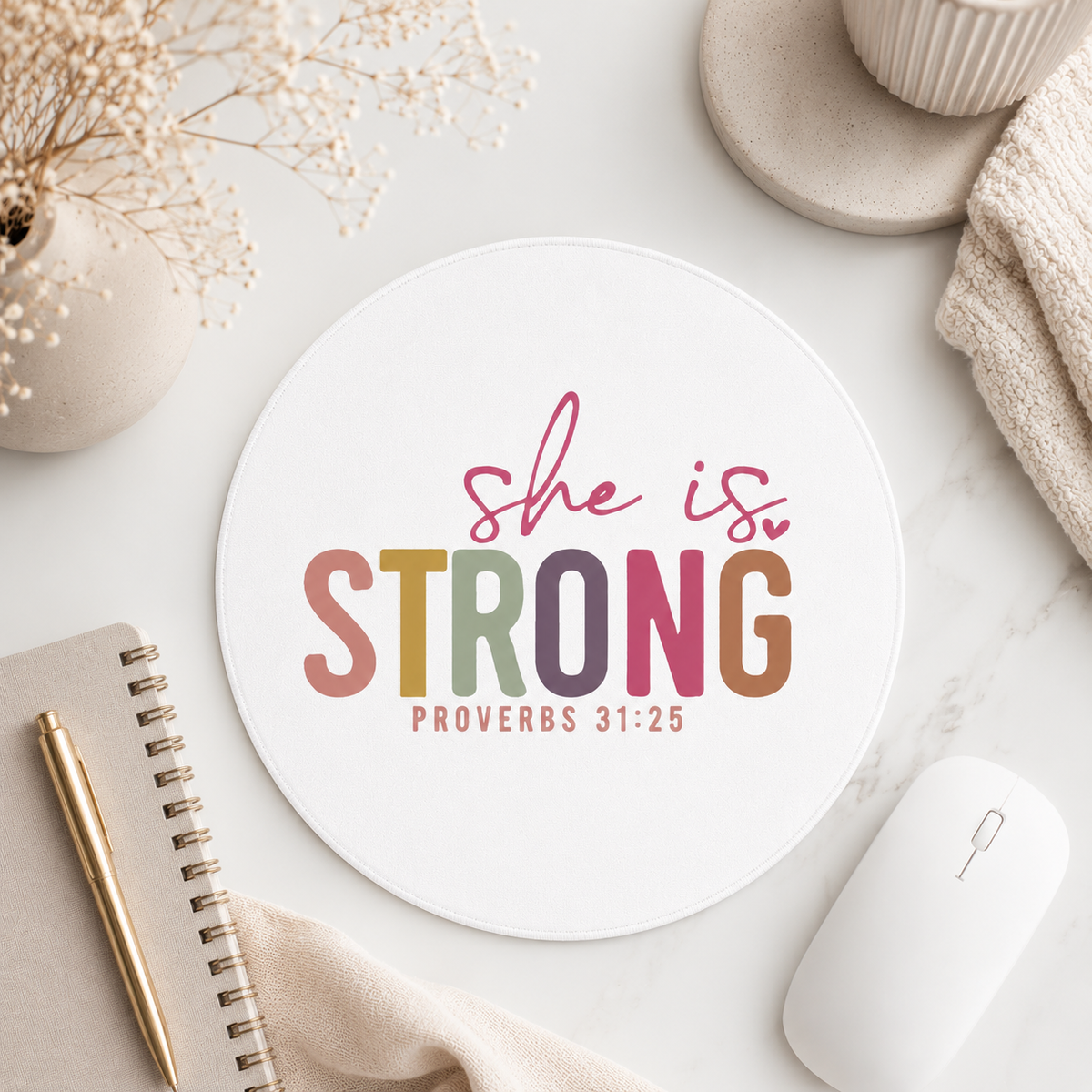 She Is Strong Mousepad