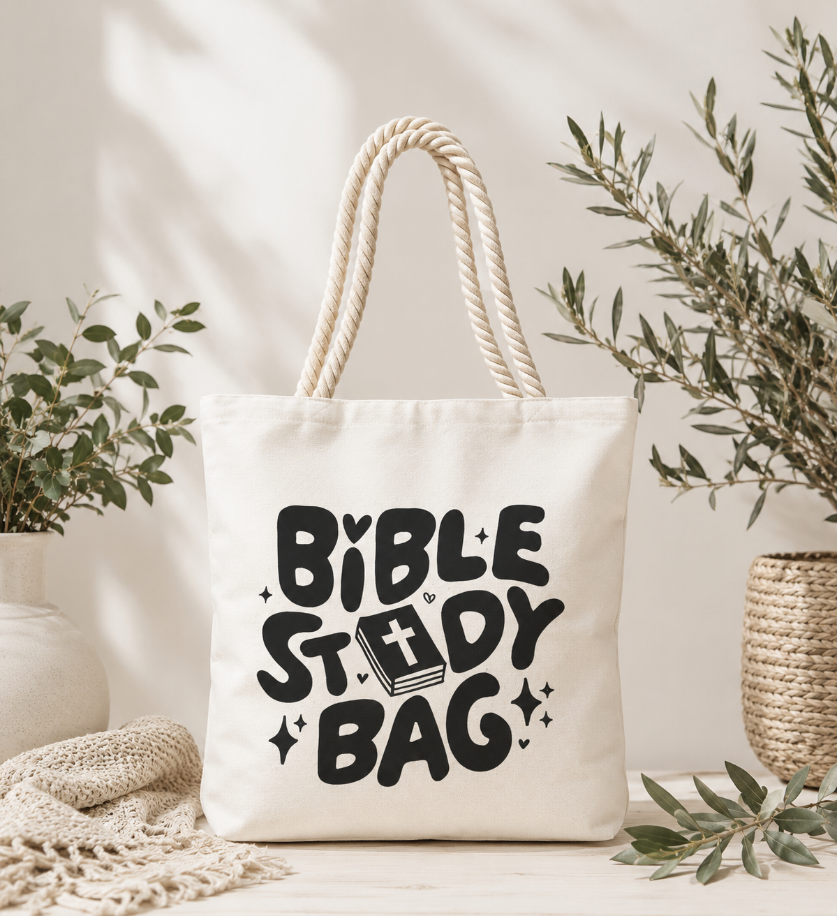 Bible Study Tote Bag