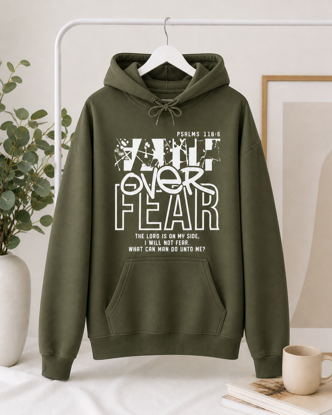 Faith over Fear Hoodies