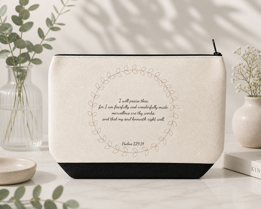 I Will Praise Thee Pencil Case / Makeup Bag