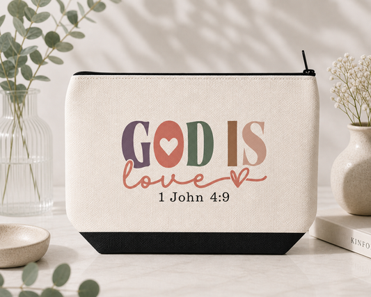 God Is Love Pencil Case / Makeup Bag
